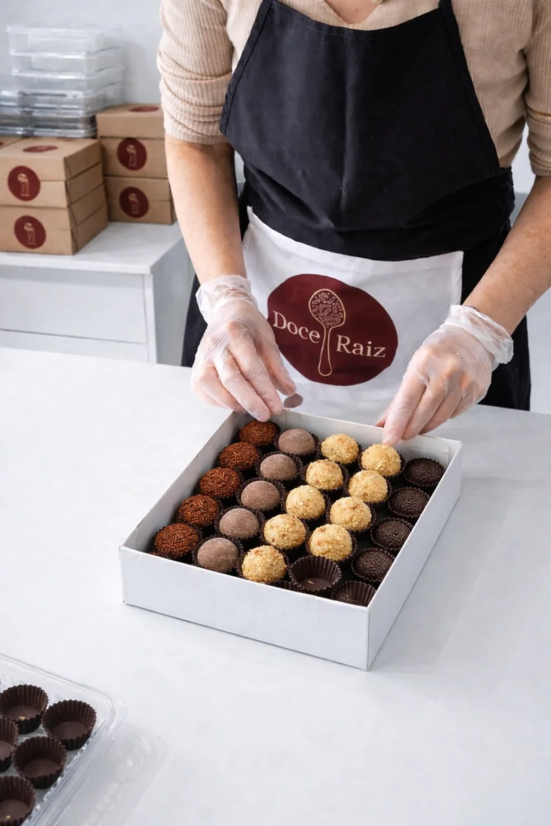 Brigadeiros da Doce Raiz